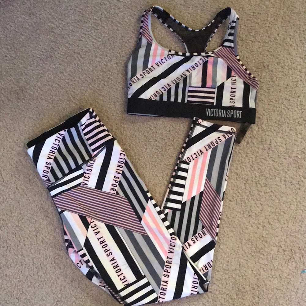 Victoria Sport workout leggings and sports bra set